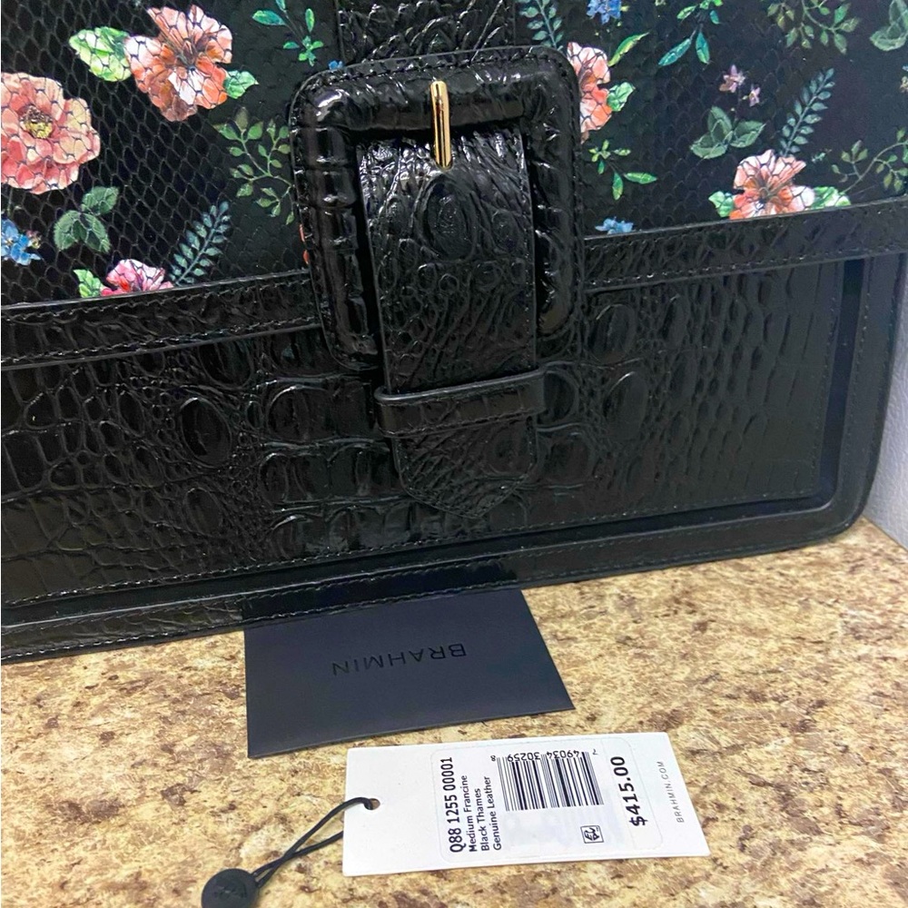 Brahmin Black Thames Medium Francine - Picture 9 of 9